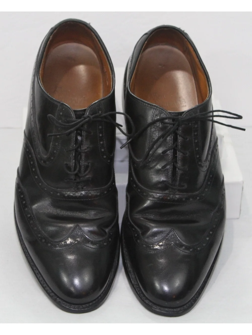 Allen Edmonds Birmingham Black Leather Oxford WingTip Dress Shoes Mens Sz 11.5 D